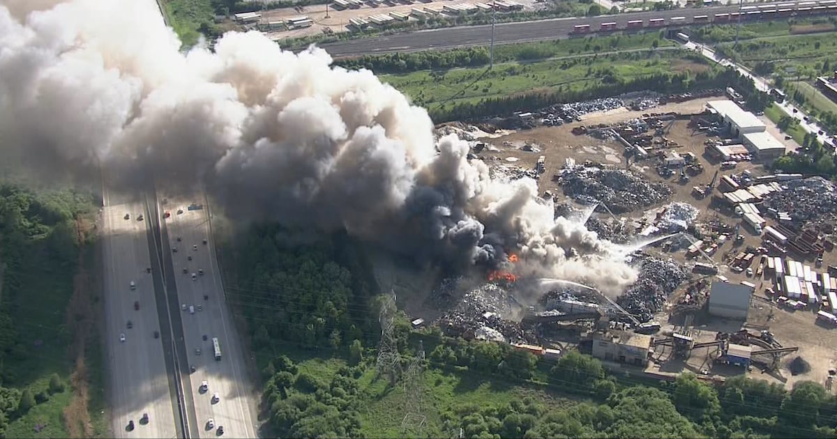 Brampton crews battle ‘very stubborn’ fire at scrap yard